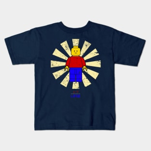 Lego Man Retro Japanese Kids T-Shirt